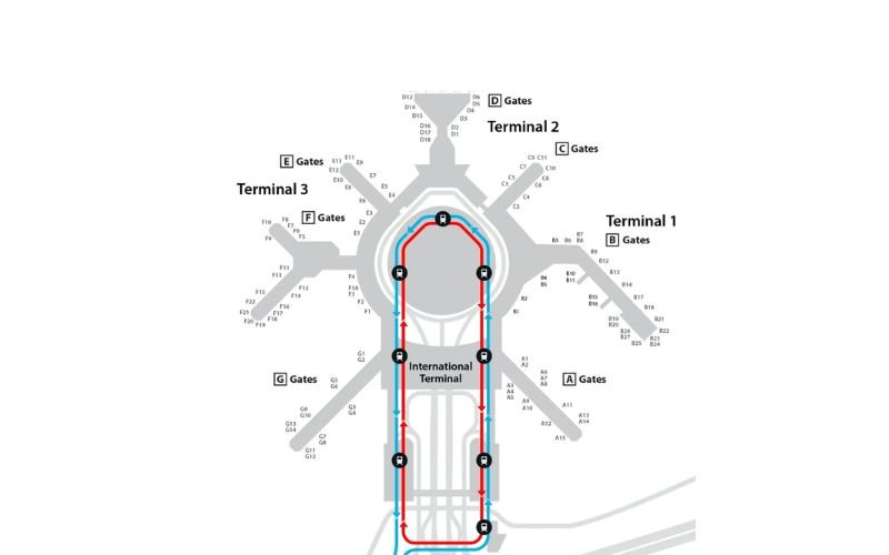 SFO Somking Area Map Information